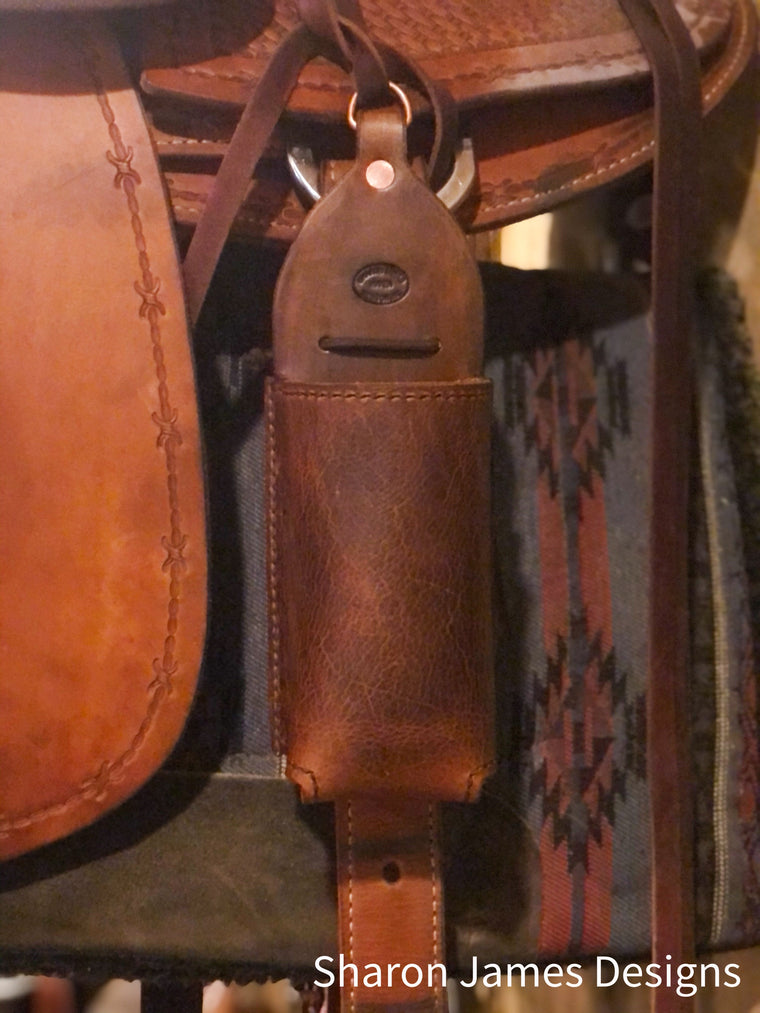 Kodiak Leather Drink Holder for Saddle