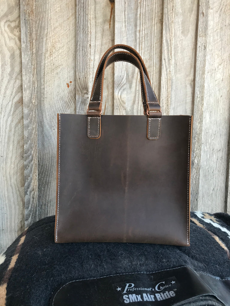 Leather Market Tote Bag