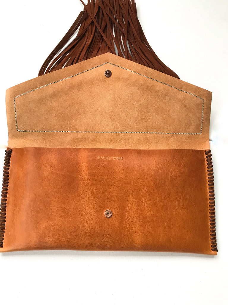 Portofino Leather Clutch